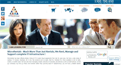 Desktop Screenshot of microrentals.com.au